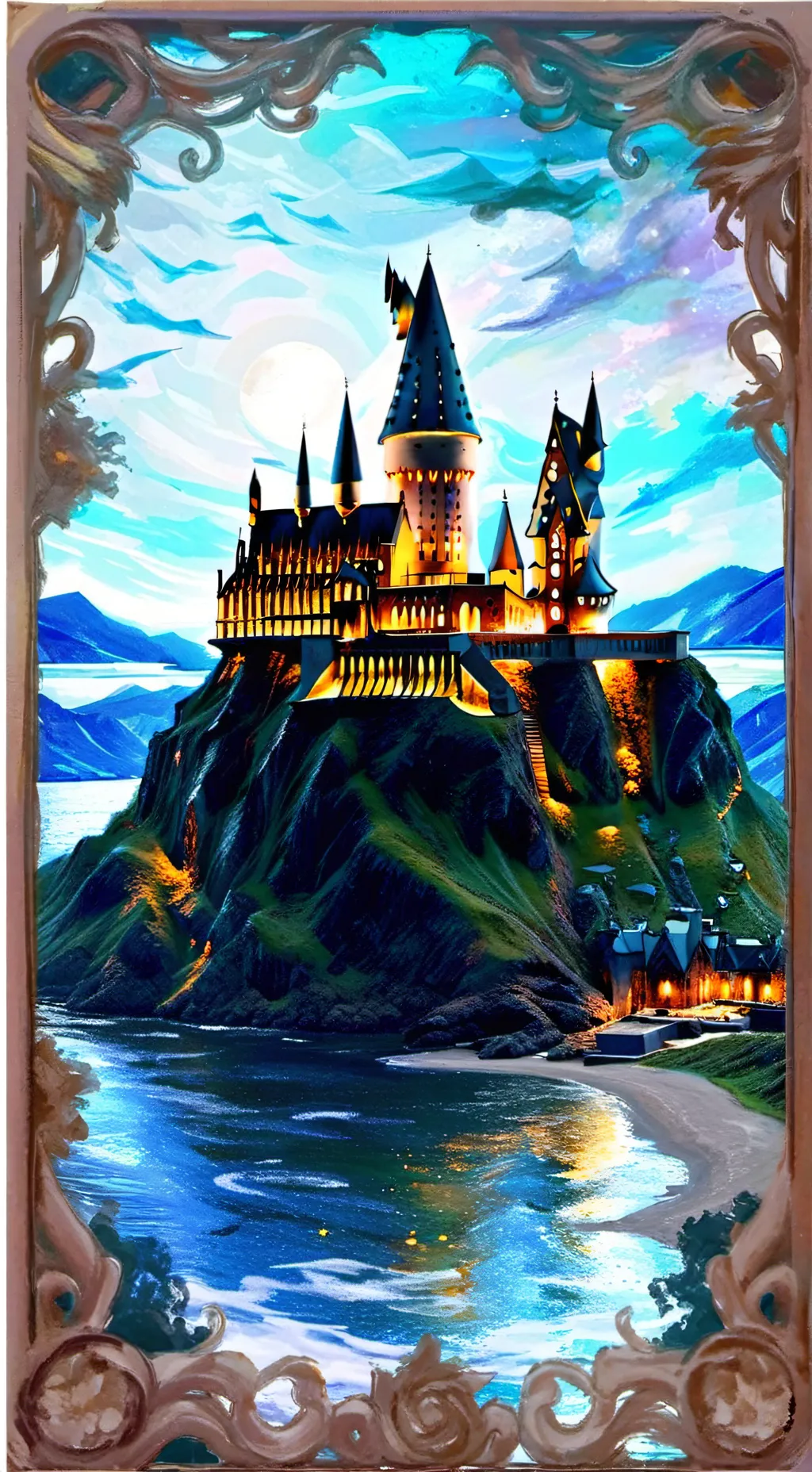 ai character: Hi Hogwarts background