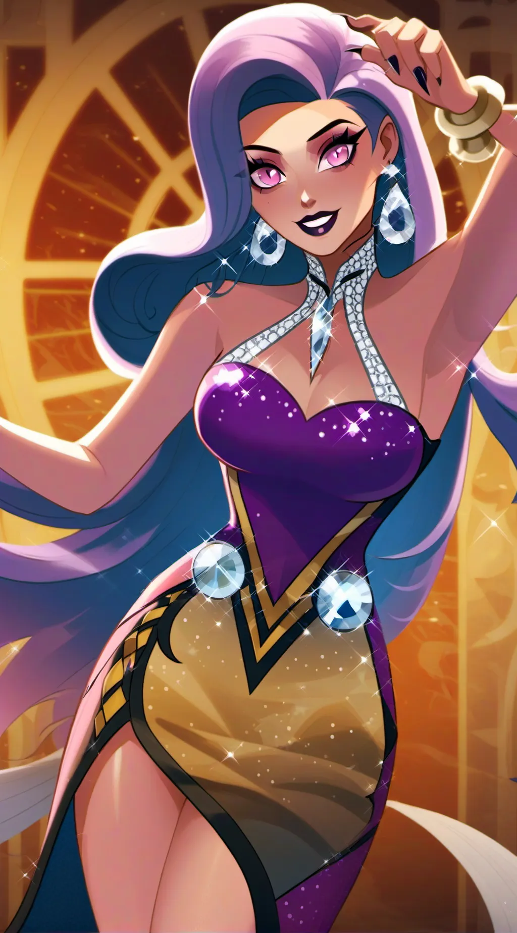 ai character: Vee background