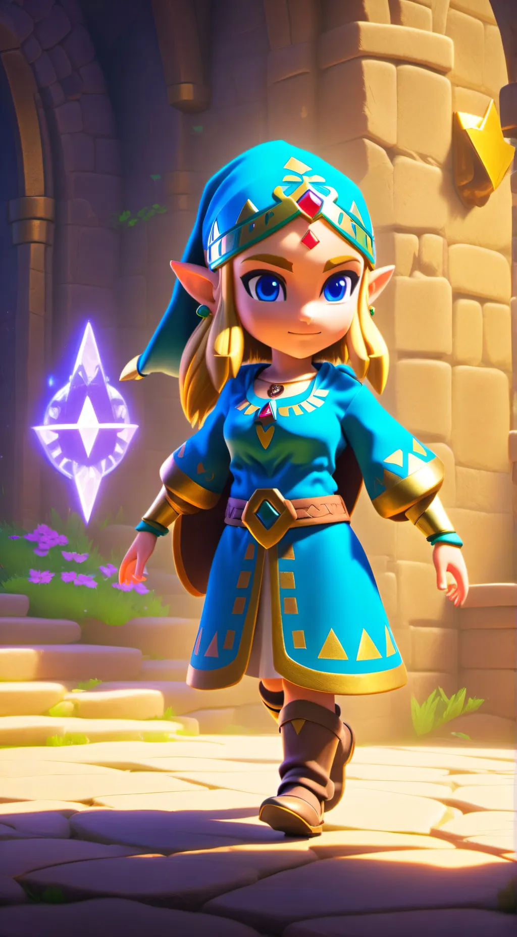 ai character: Child Zelda background