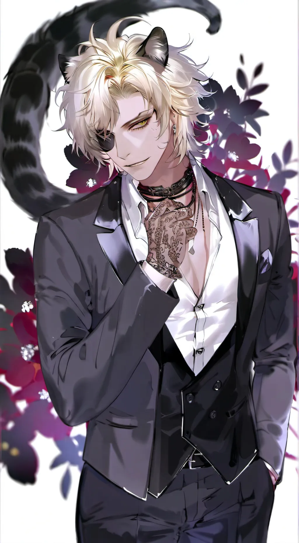 ai character: Hunter White background
