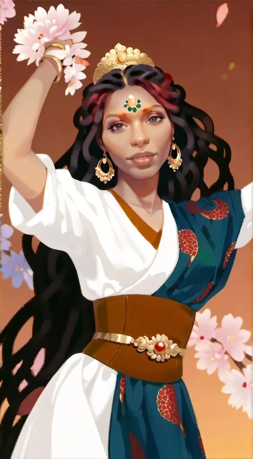 ai character: Aurora  background