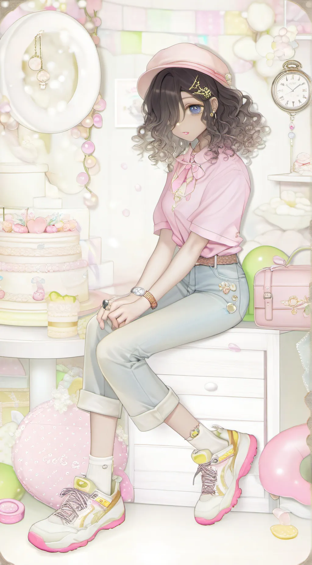 ai character: rosey background