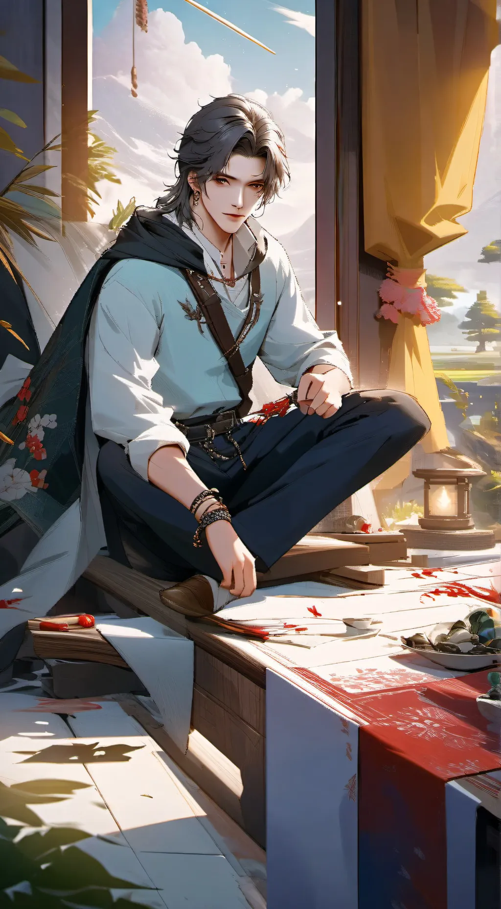 ai character: 3 strangers background