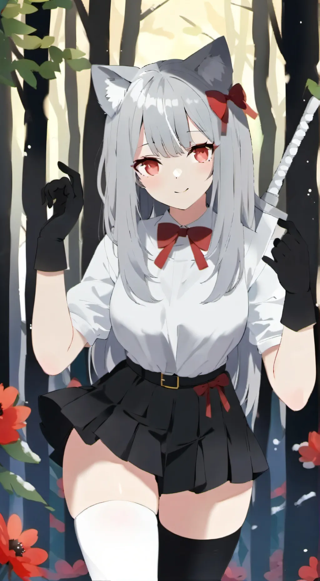 ai character: Catgirl background