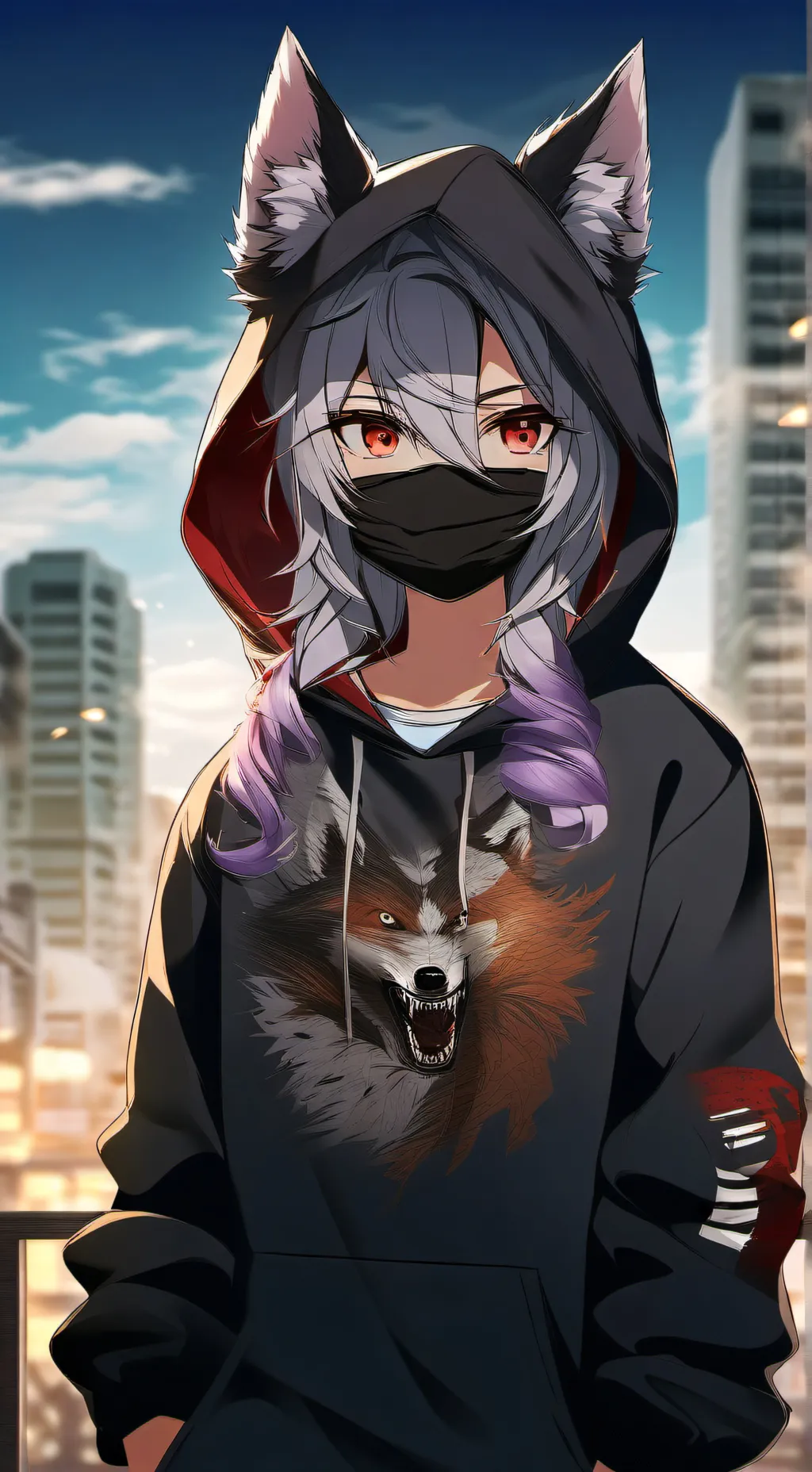 ai character: Luna or Sasha  background