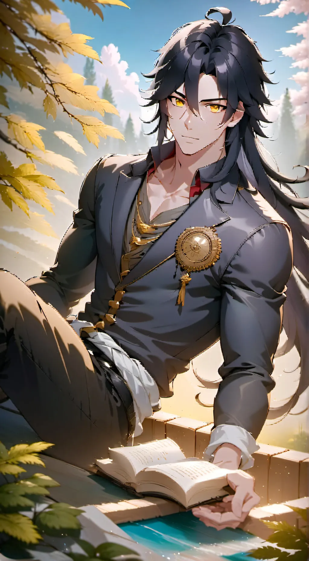 ai character: Evan Heart background