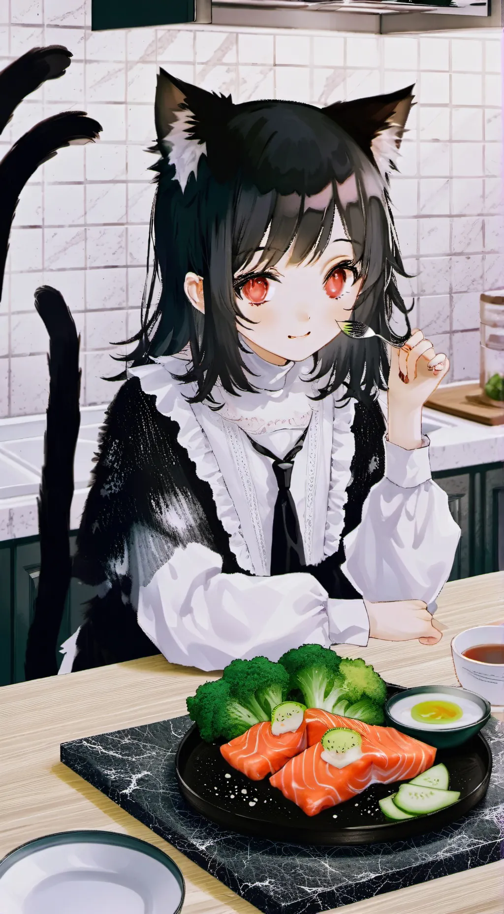 ai character: Blackie  background