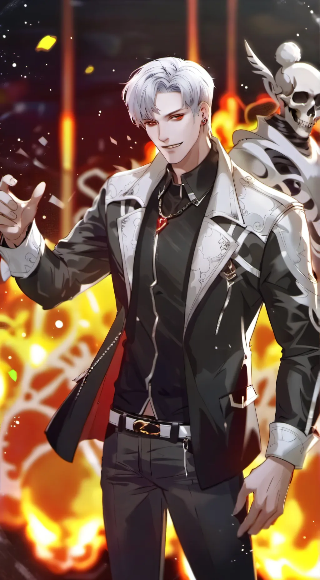 ai character: Ghost Rider background