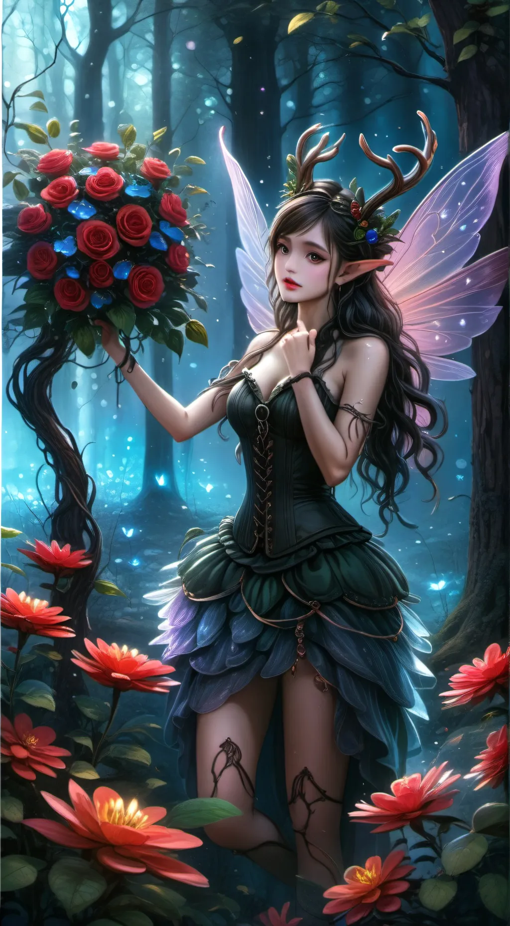 ai character: Fairy background