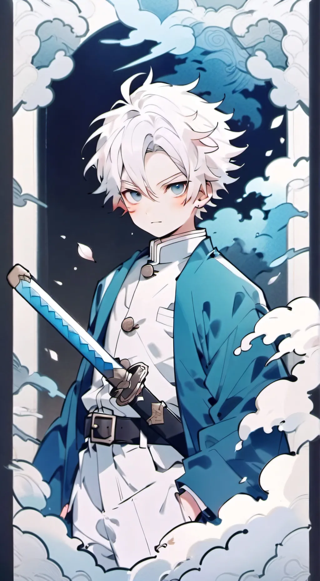 ai character: demon slayer  background