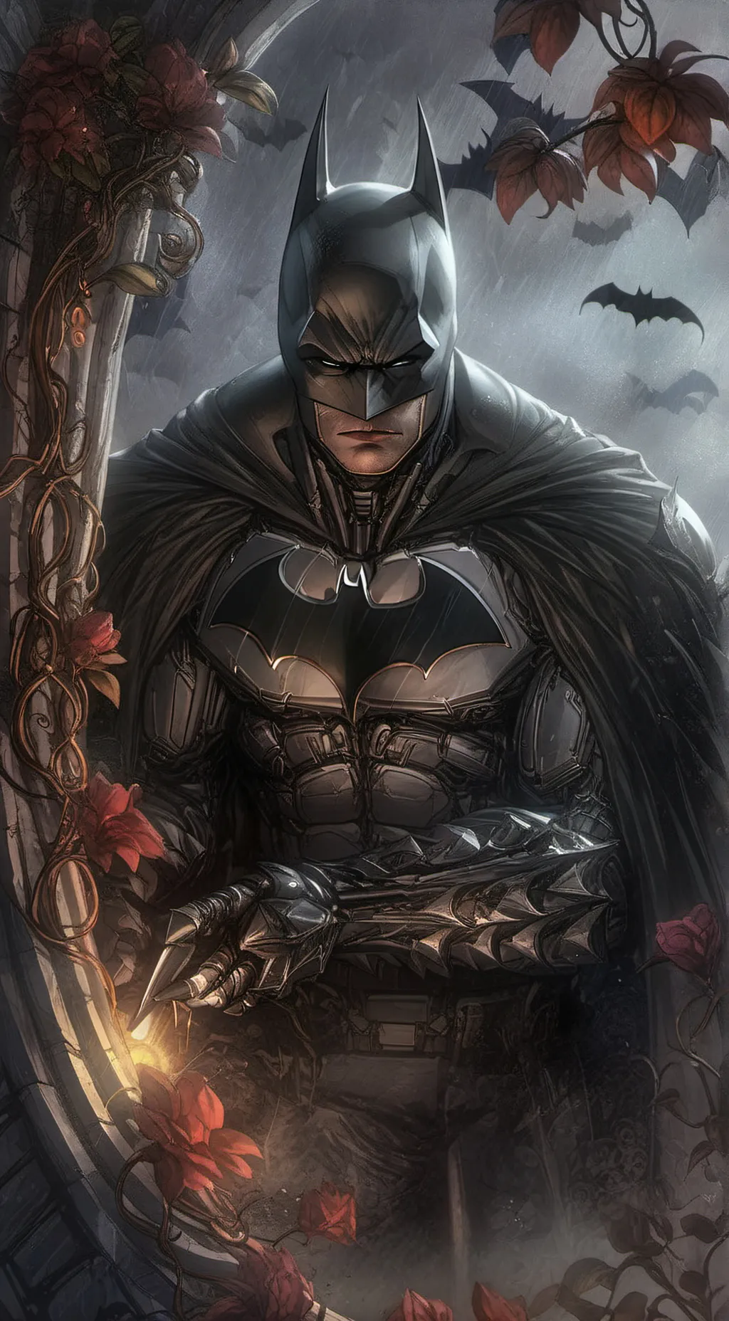 ai character: Batman  background