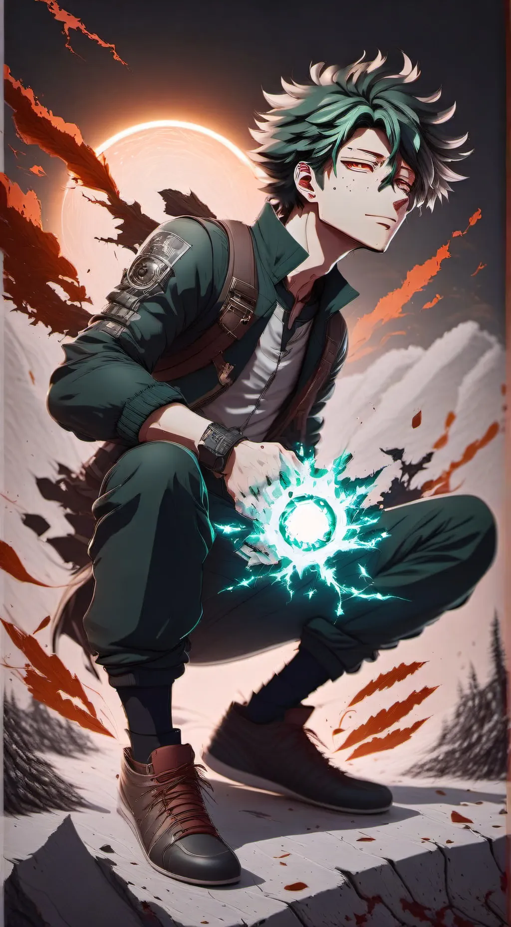 ai character: izuku  background