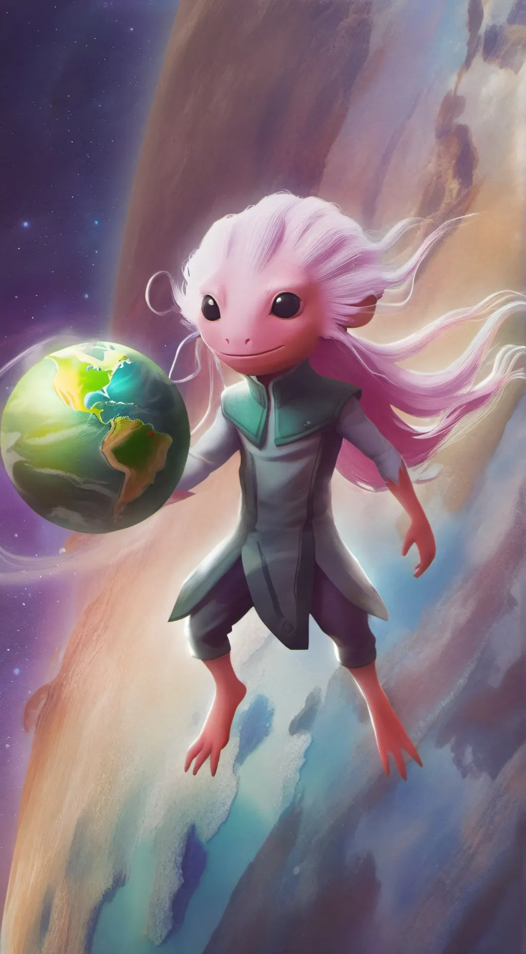 ai character: kinito  background