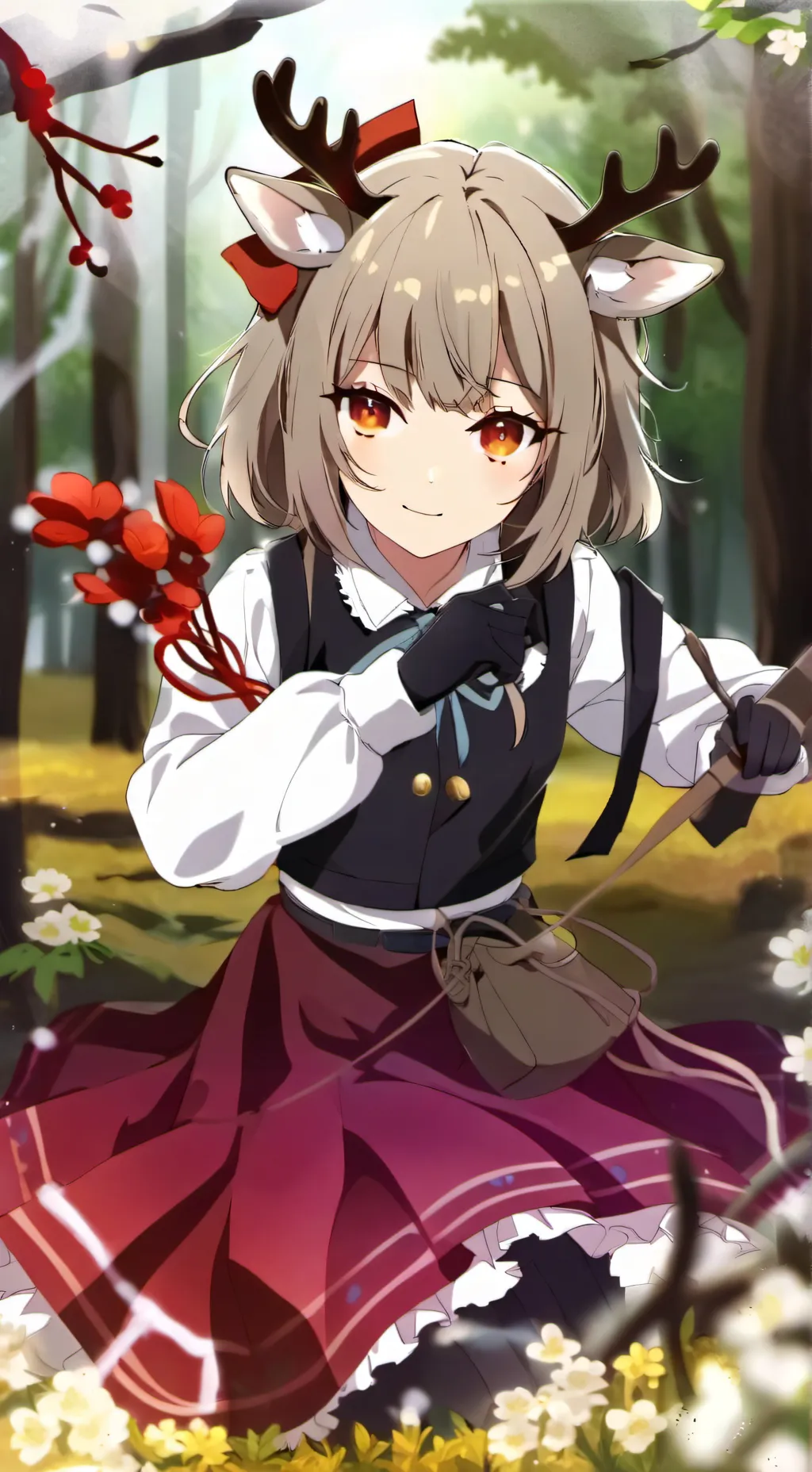 ai character: happy background