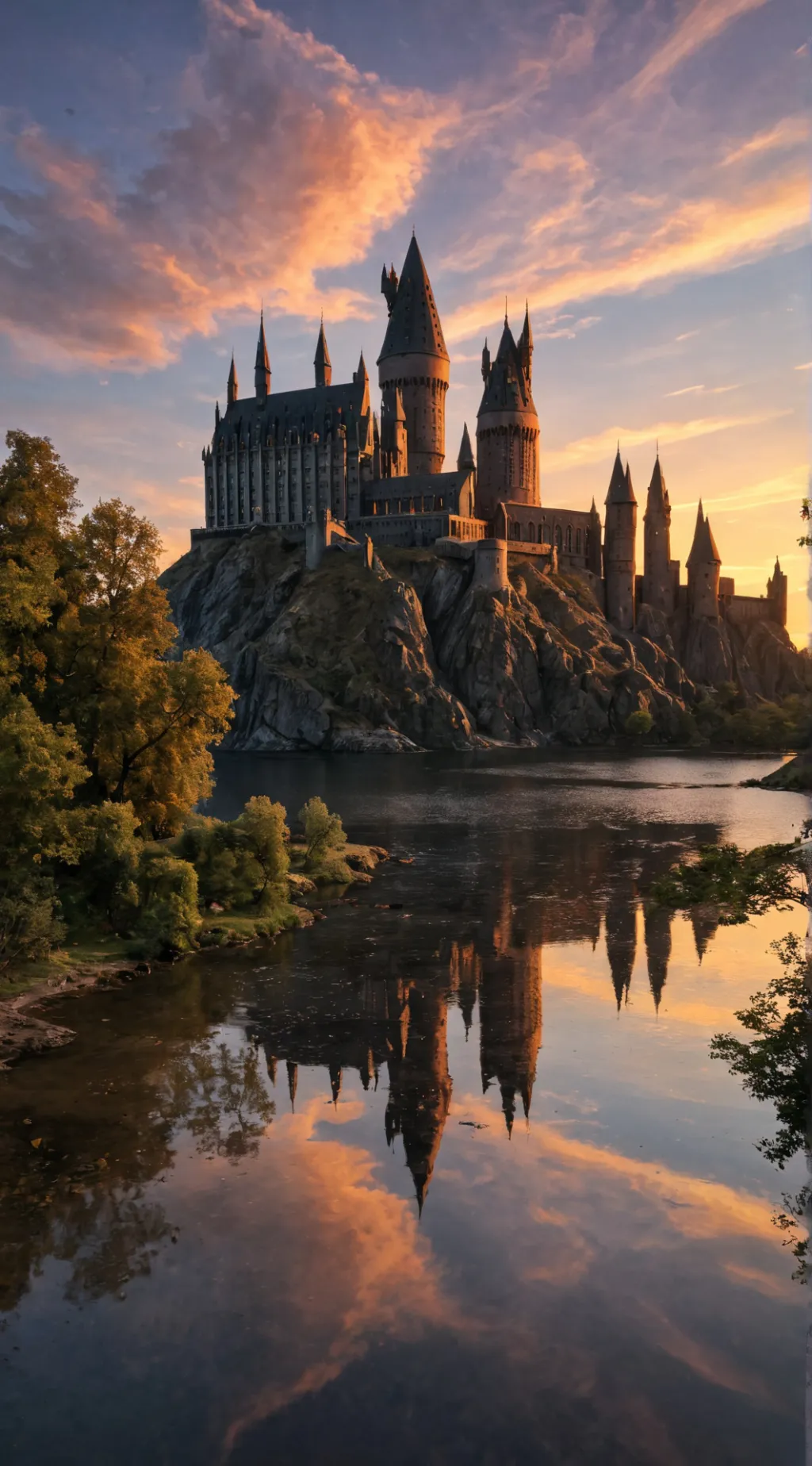 ai character: Hogwarts  background