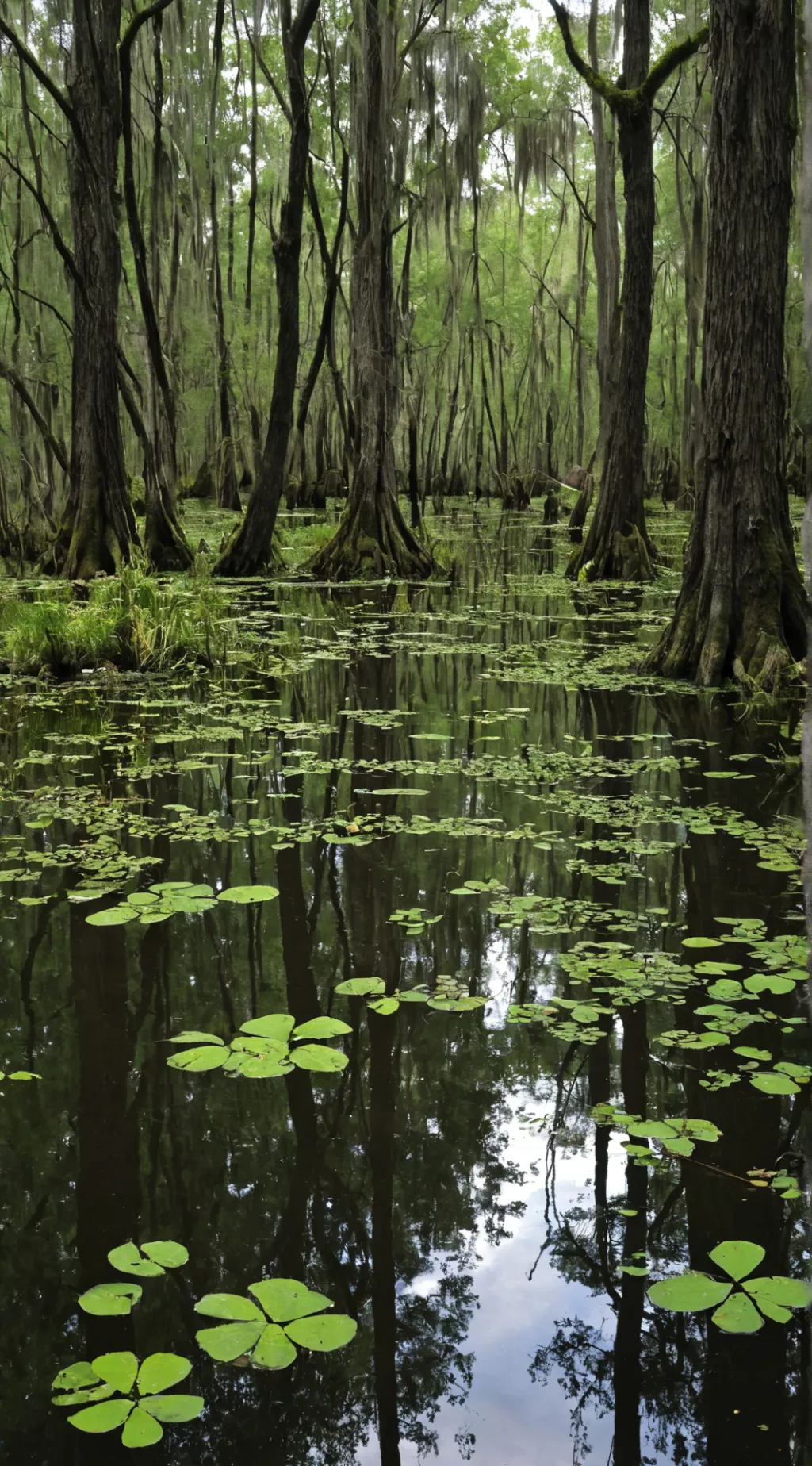 ai character: A Swamp background