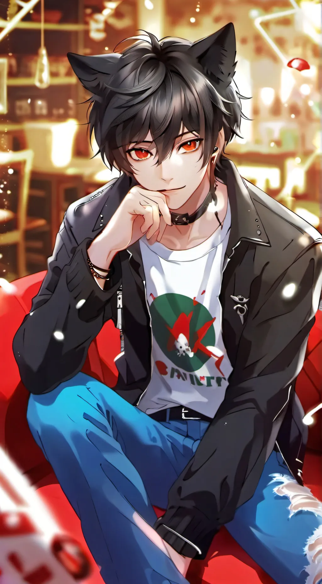 ai character: Leo <3 background