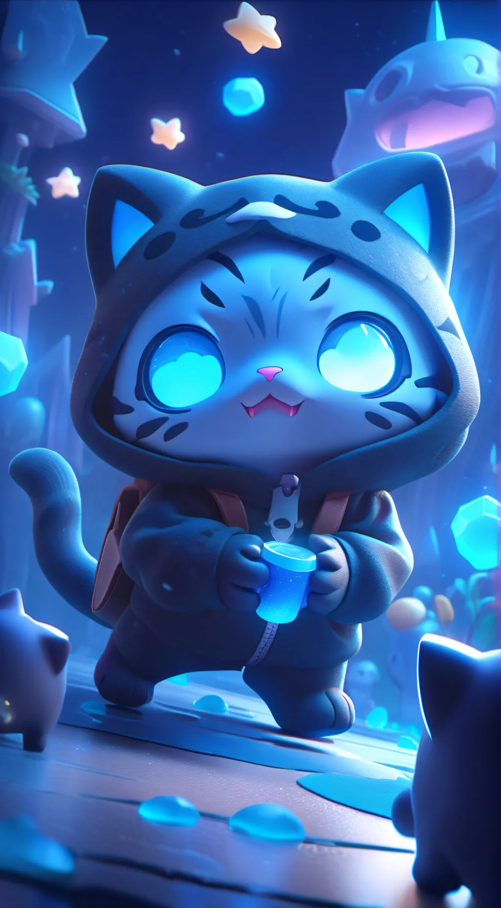 ai character: meow background