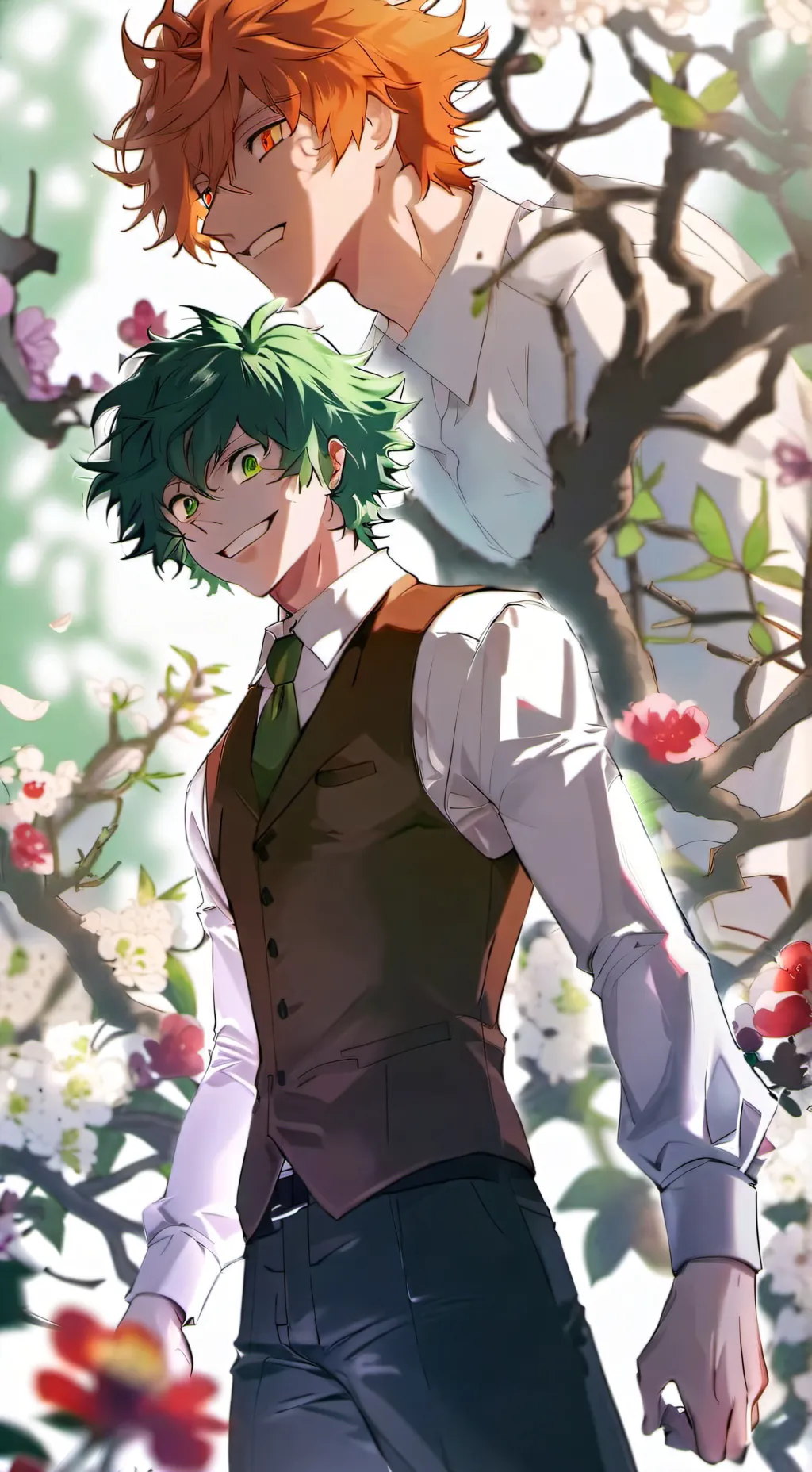 ai character: °•Villain Deku•° background
