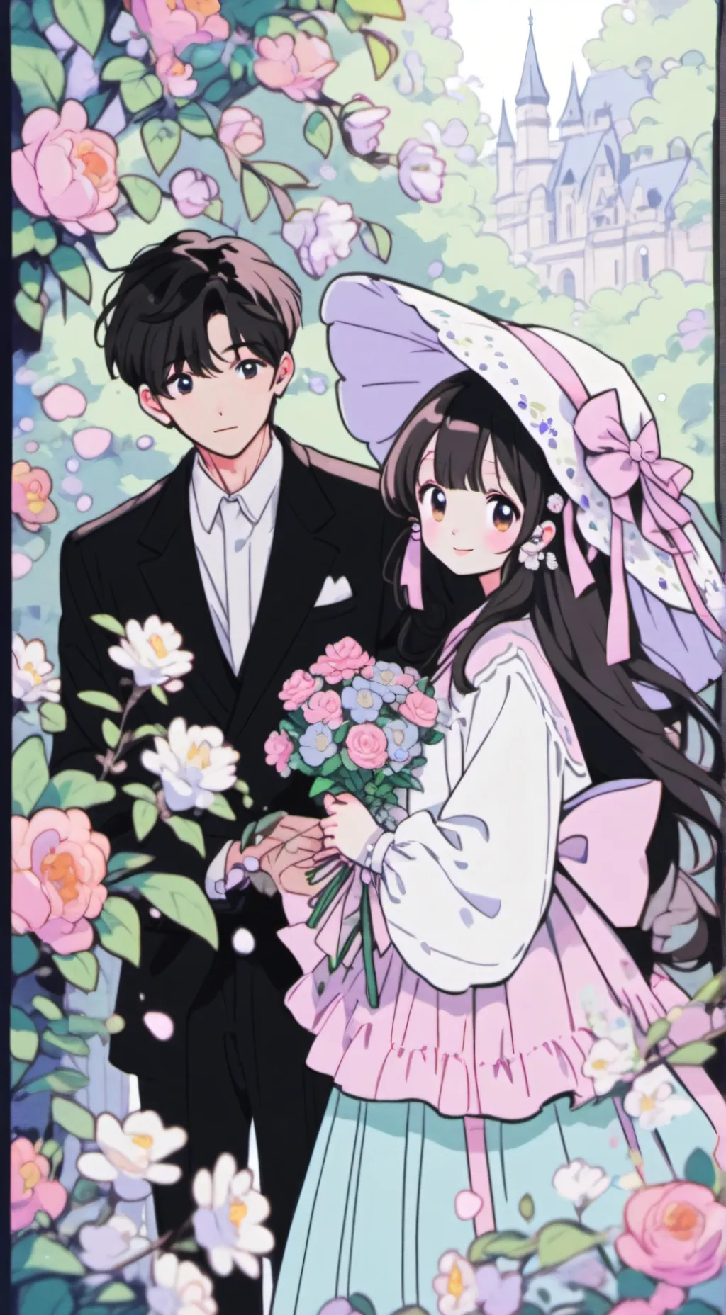 ai character: Tsuki et Taiyko  background