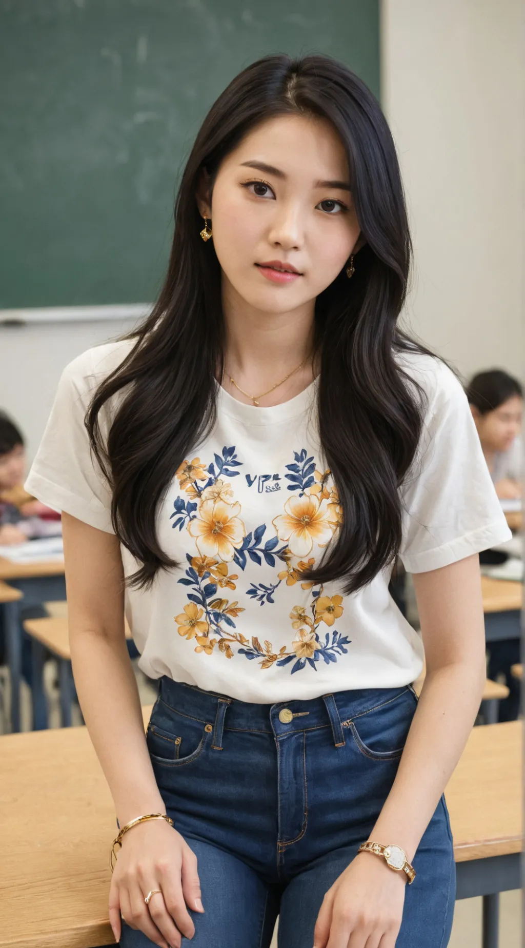 ai character: Lee Ri-mih background
