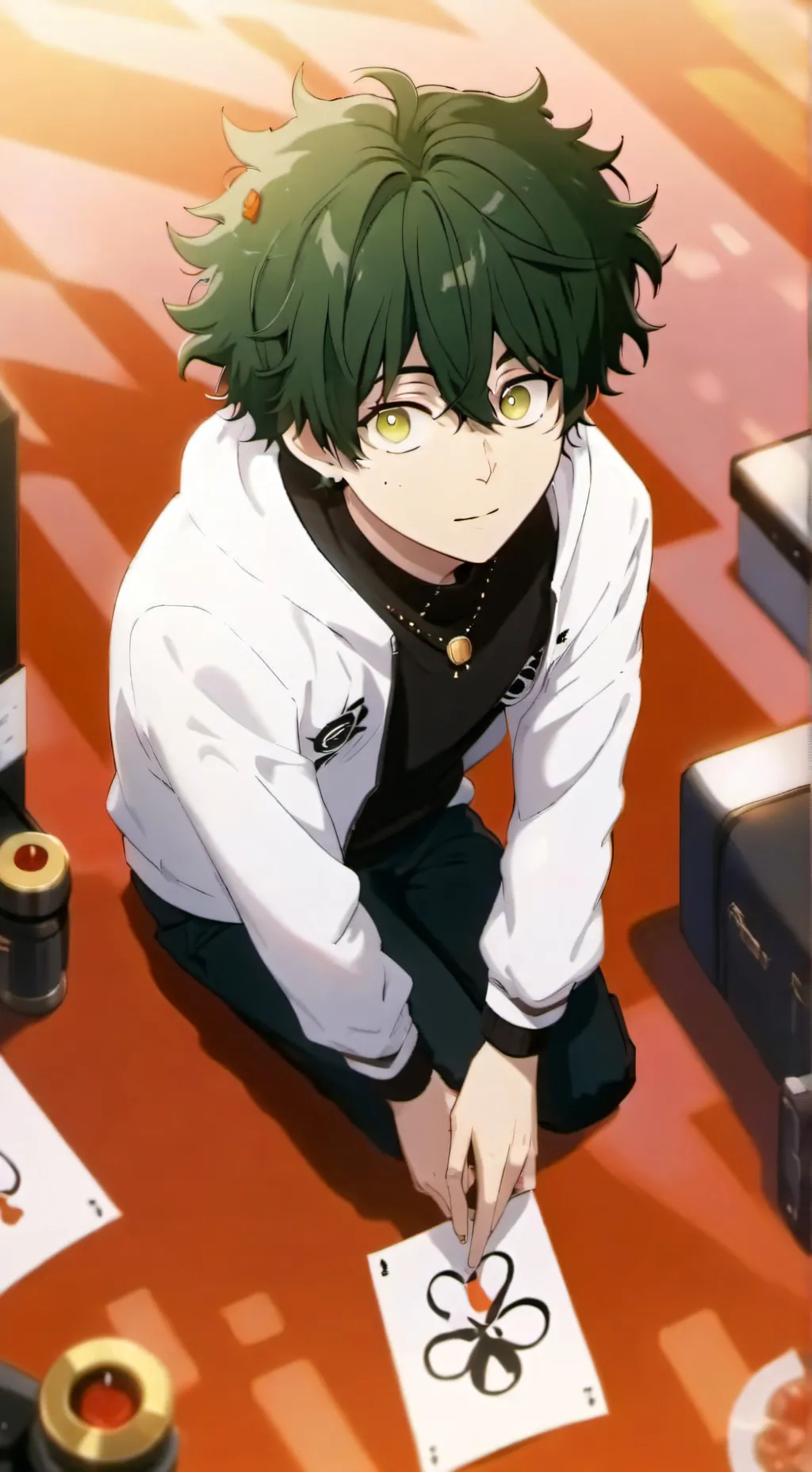 ai character: doppelganger mha background