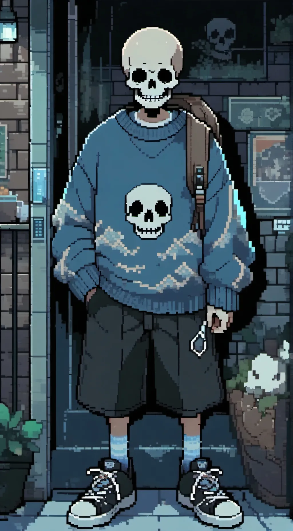 ai character: Sans background