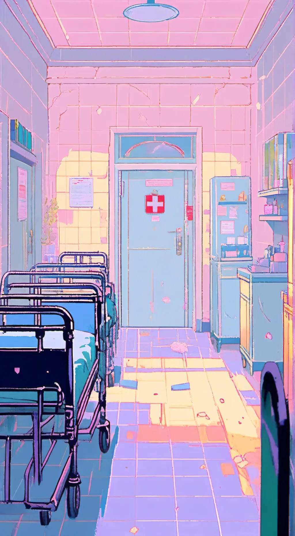 ai character: Cursed hospital background