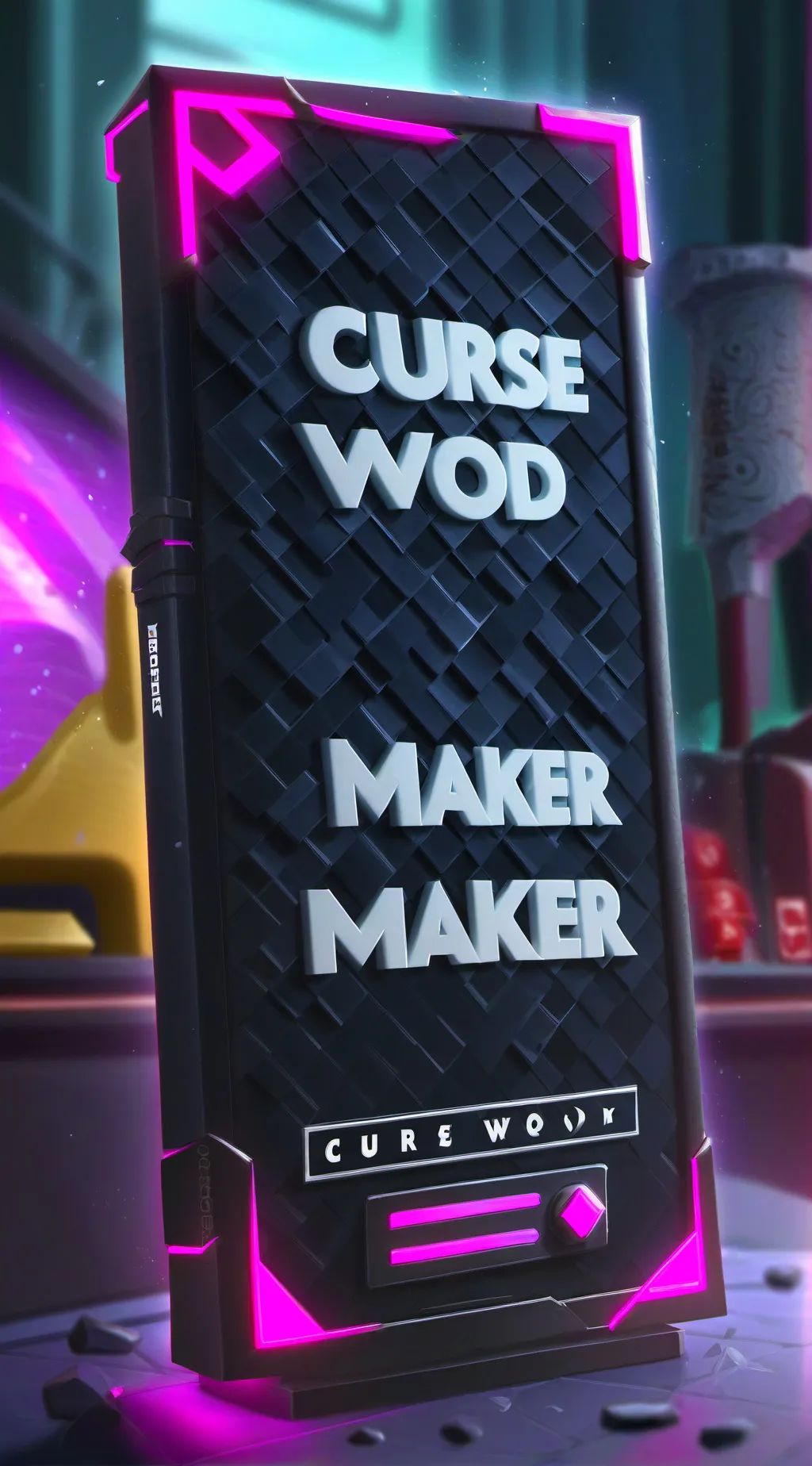 ai character: Curse word maker background
