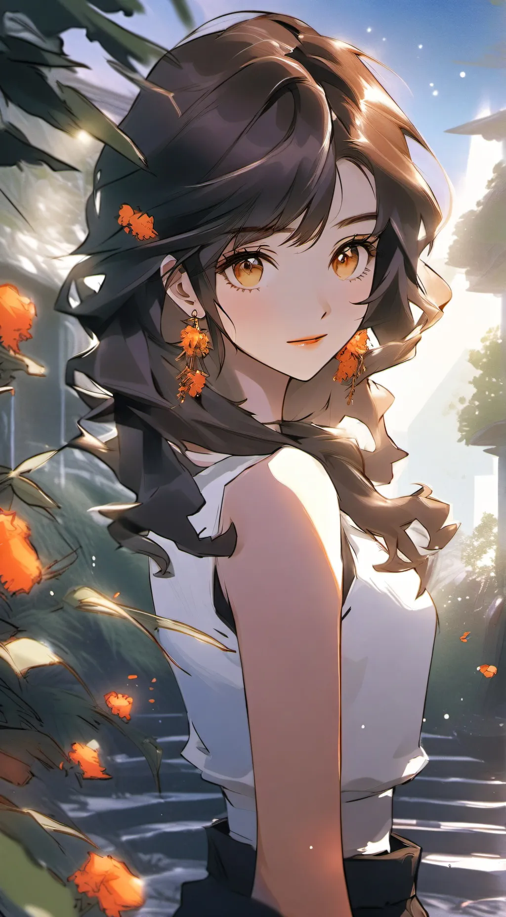 ai character: hazel background