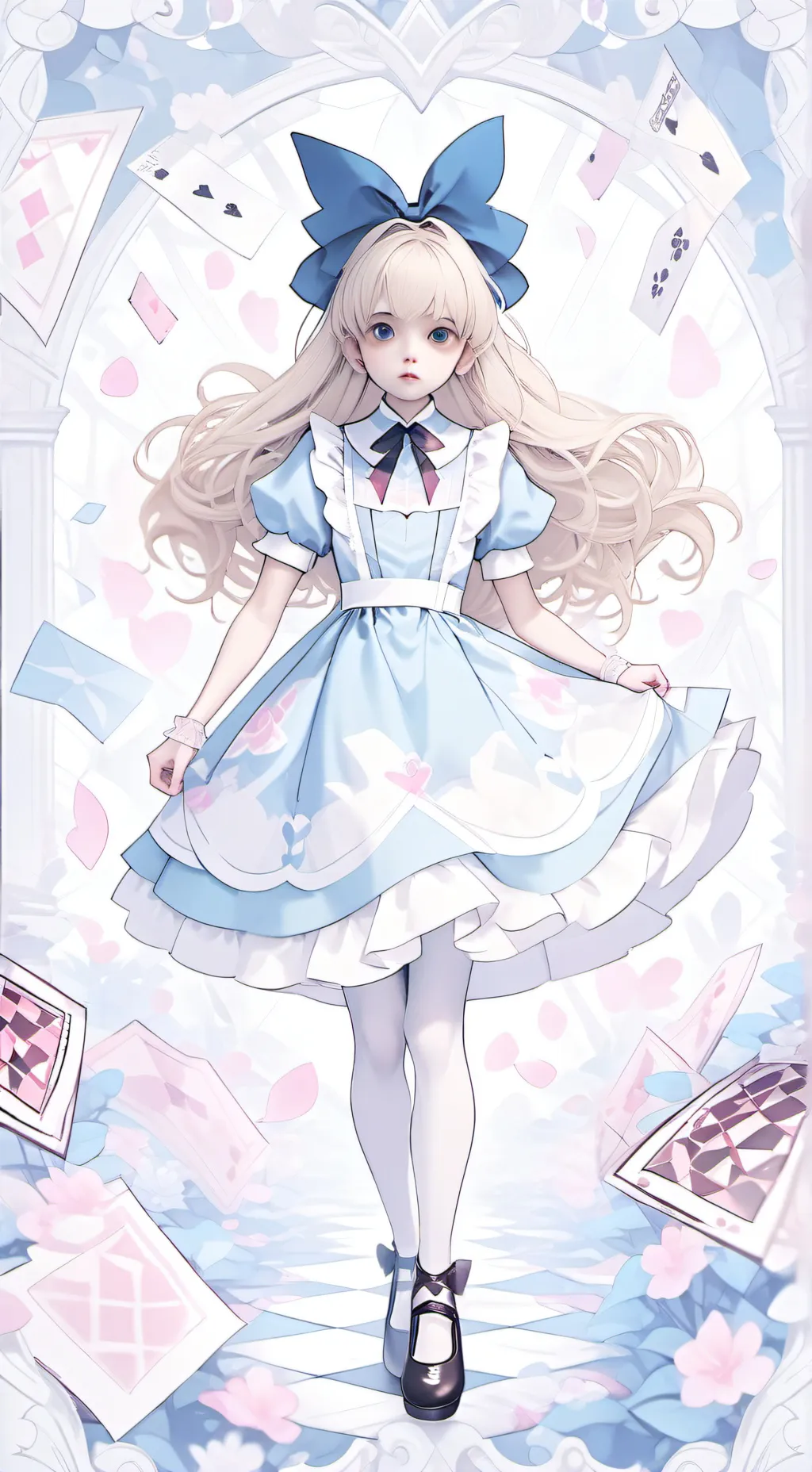 ai character: Alice wonderlandrp background