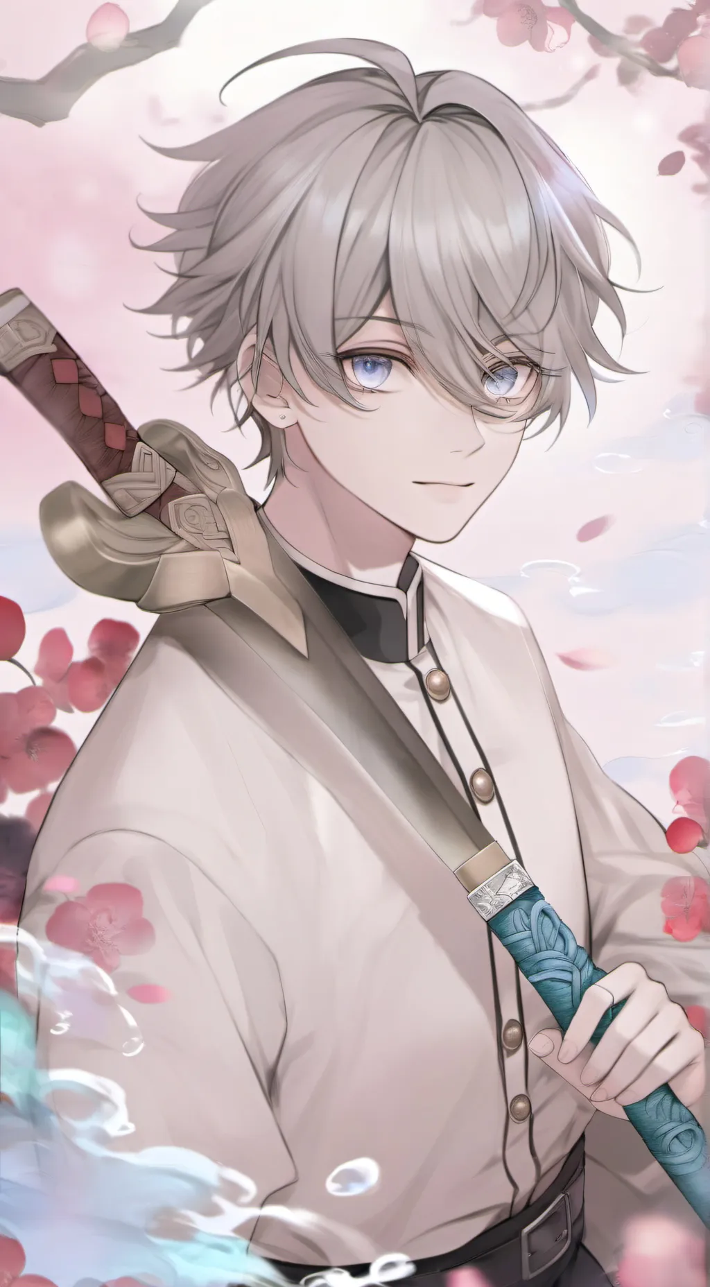 ai character: Demon slayer  background