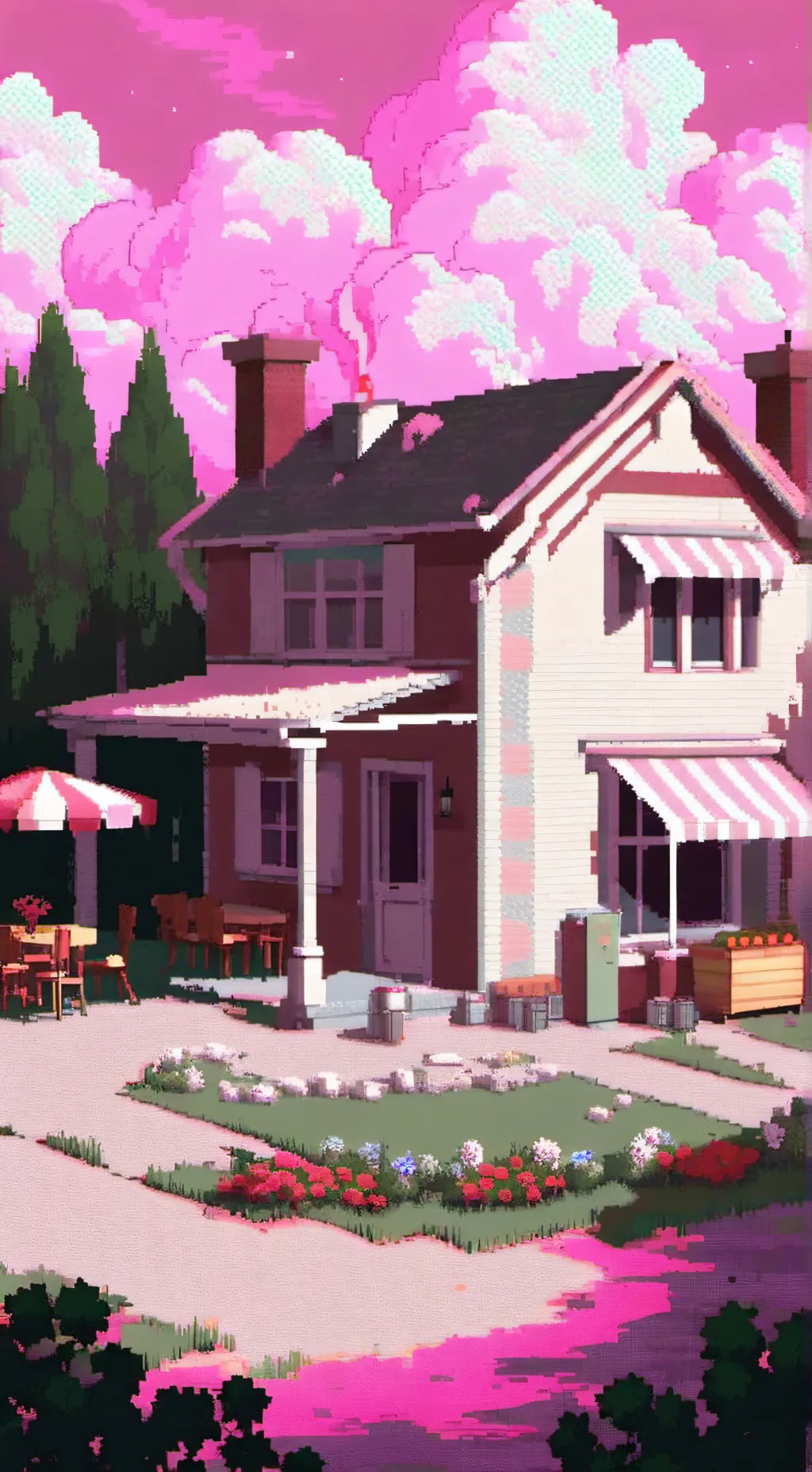 ai character: Family BBQ background