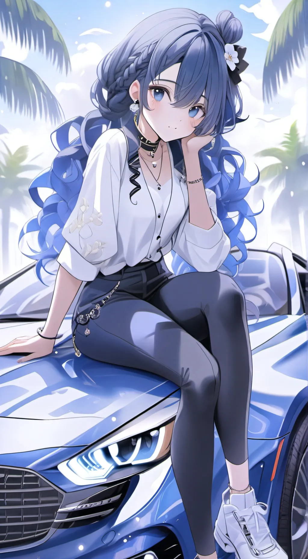 ai character: Luna background