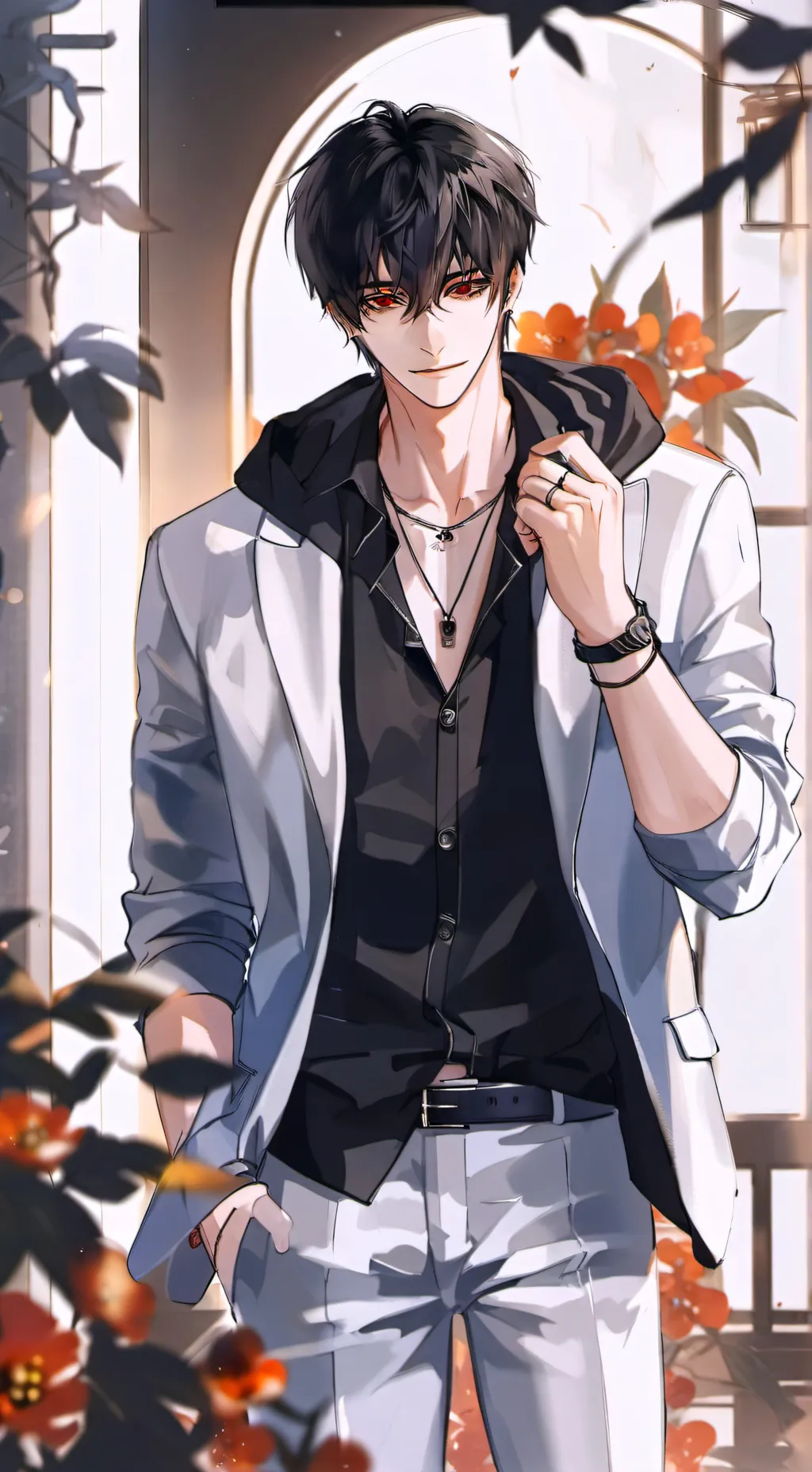 ai character: Jason fur background