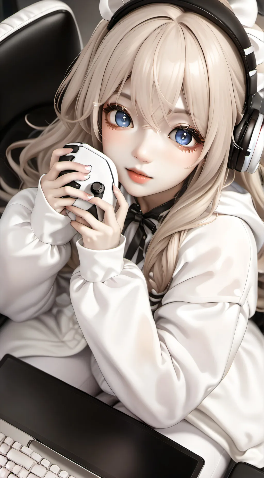 ai character: big streamer background
