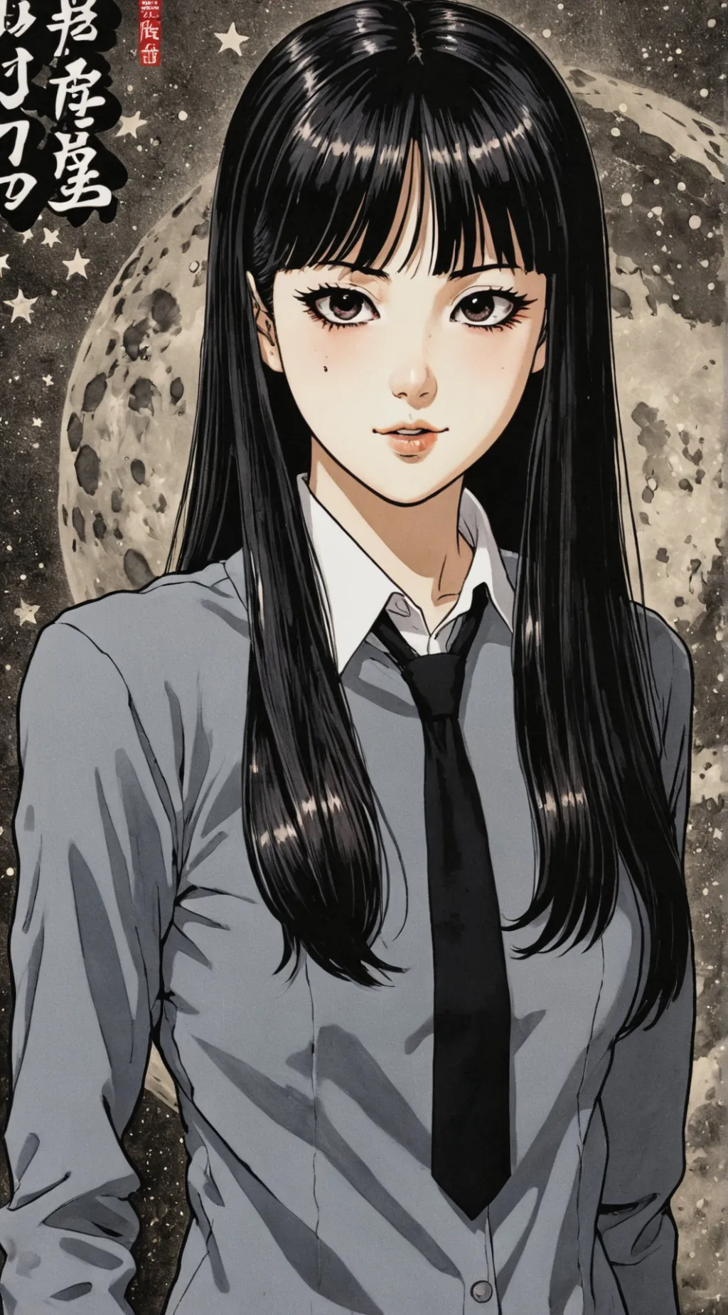 ai character: Tomie  background