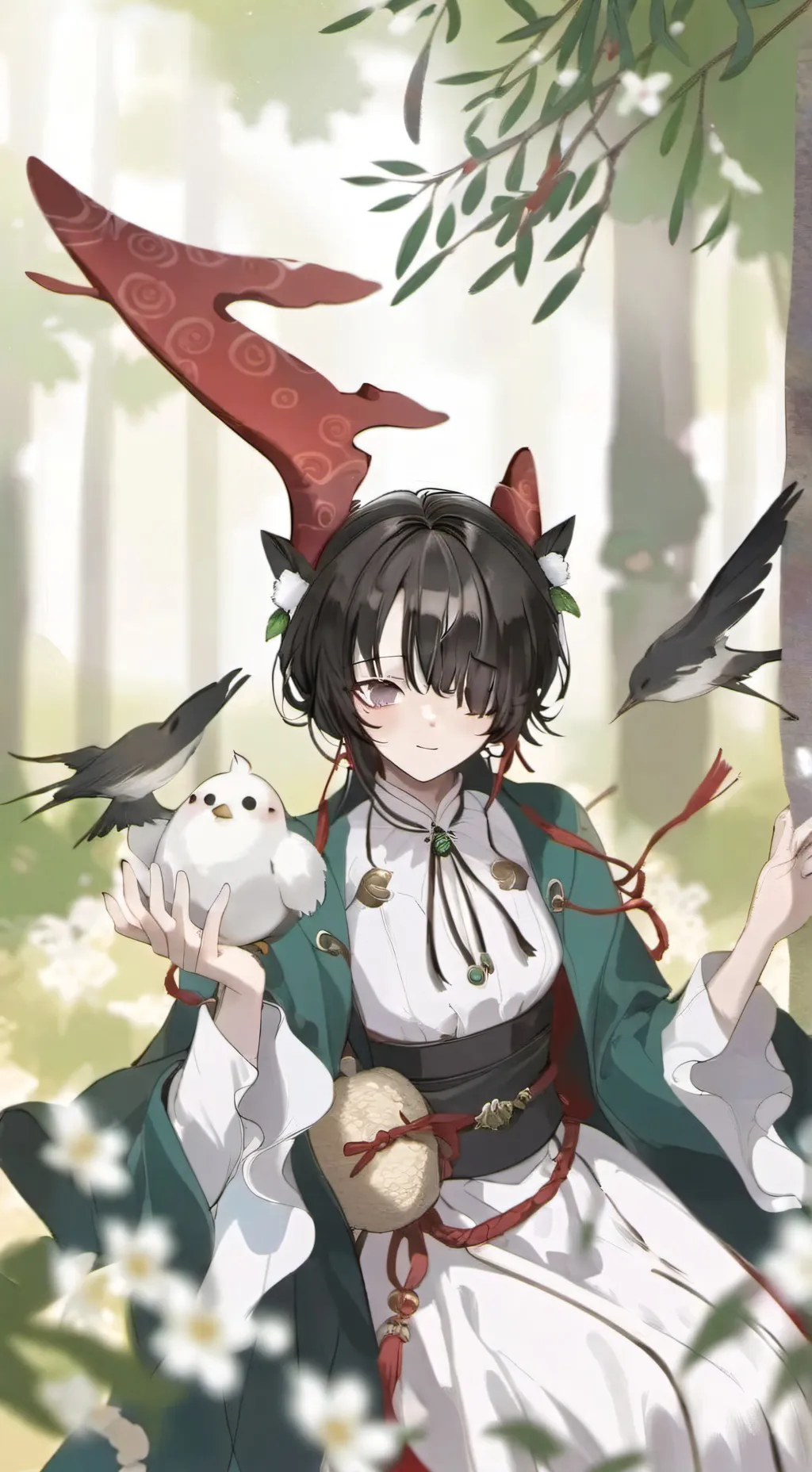 ai character: Sakura background