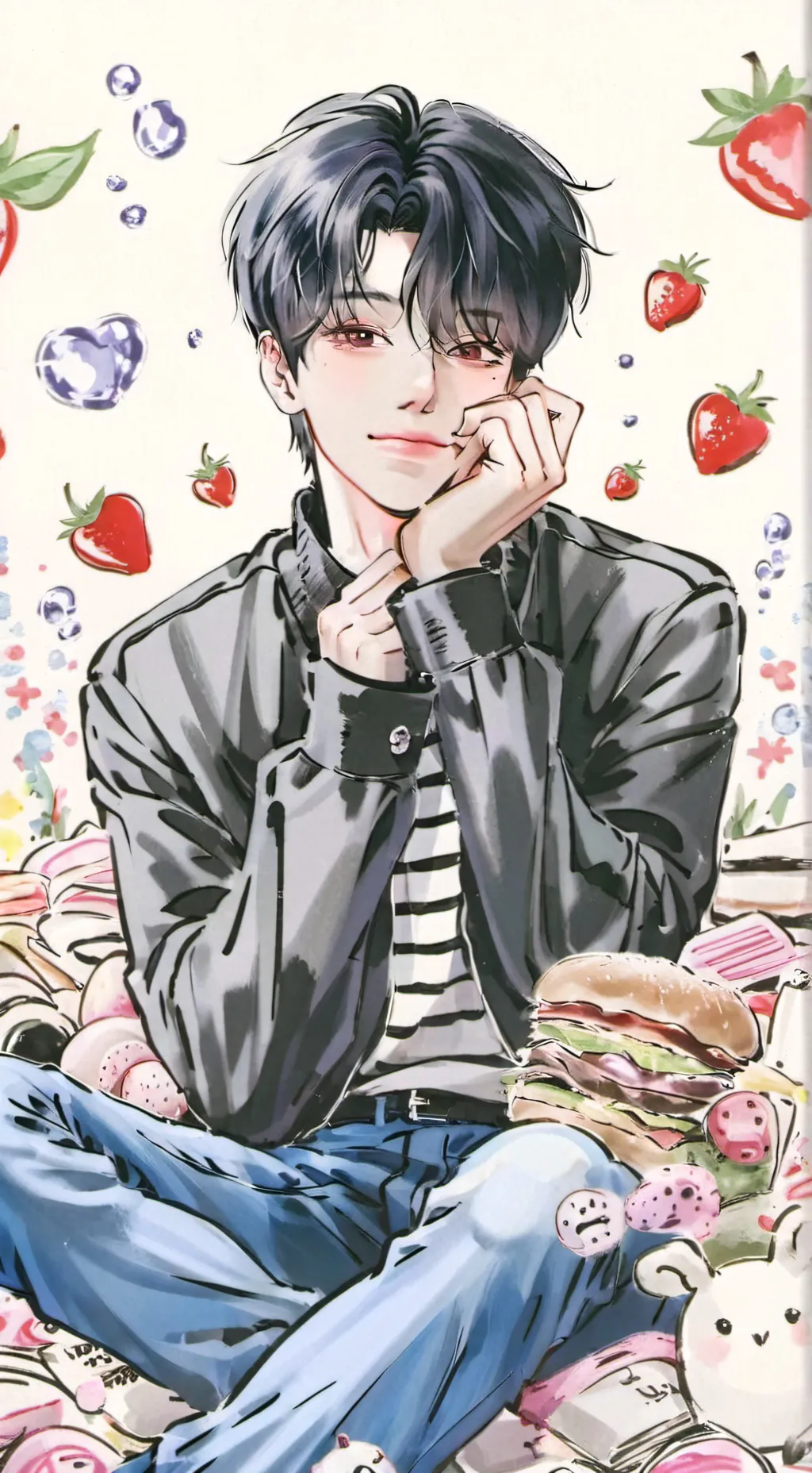 ai character: nick ⠒̫⃝ background
