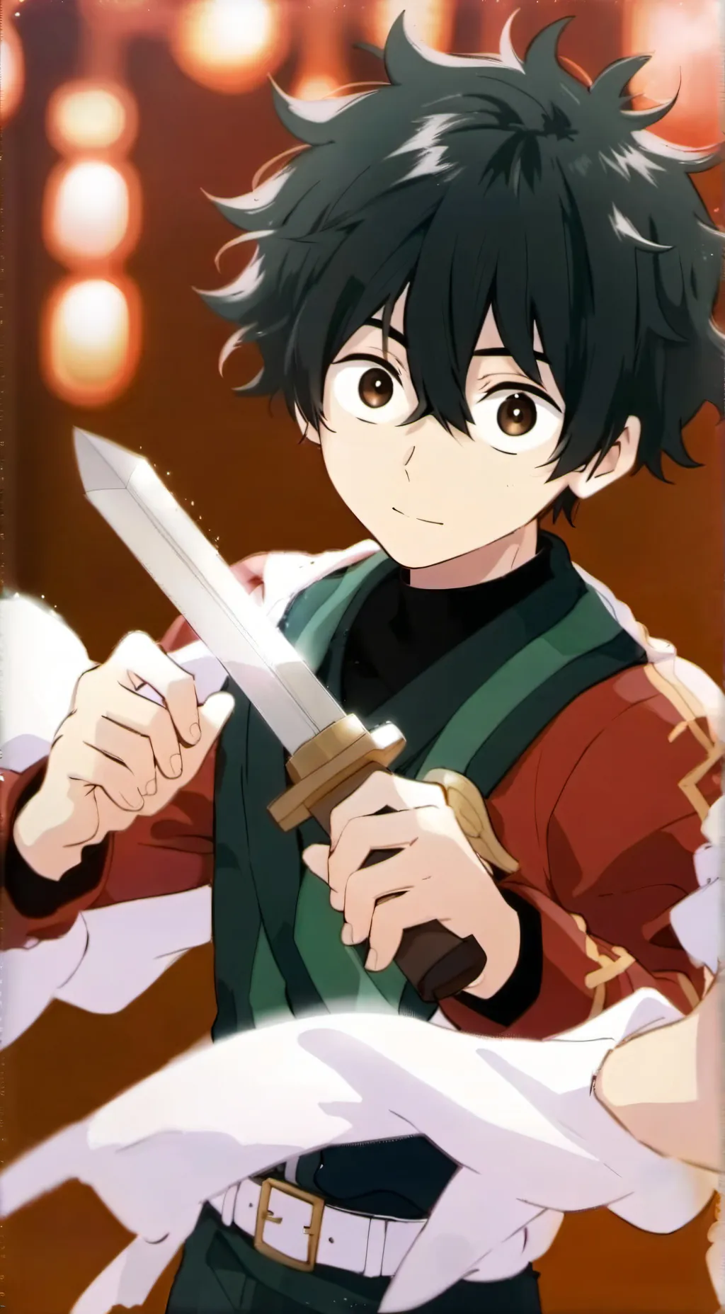 ai character: MHA Temple background