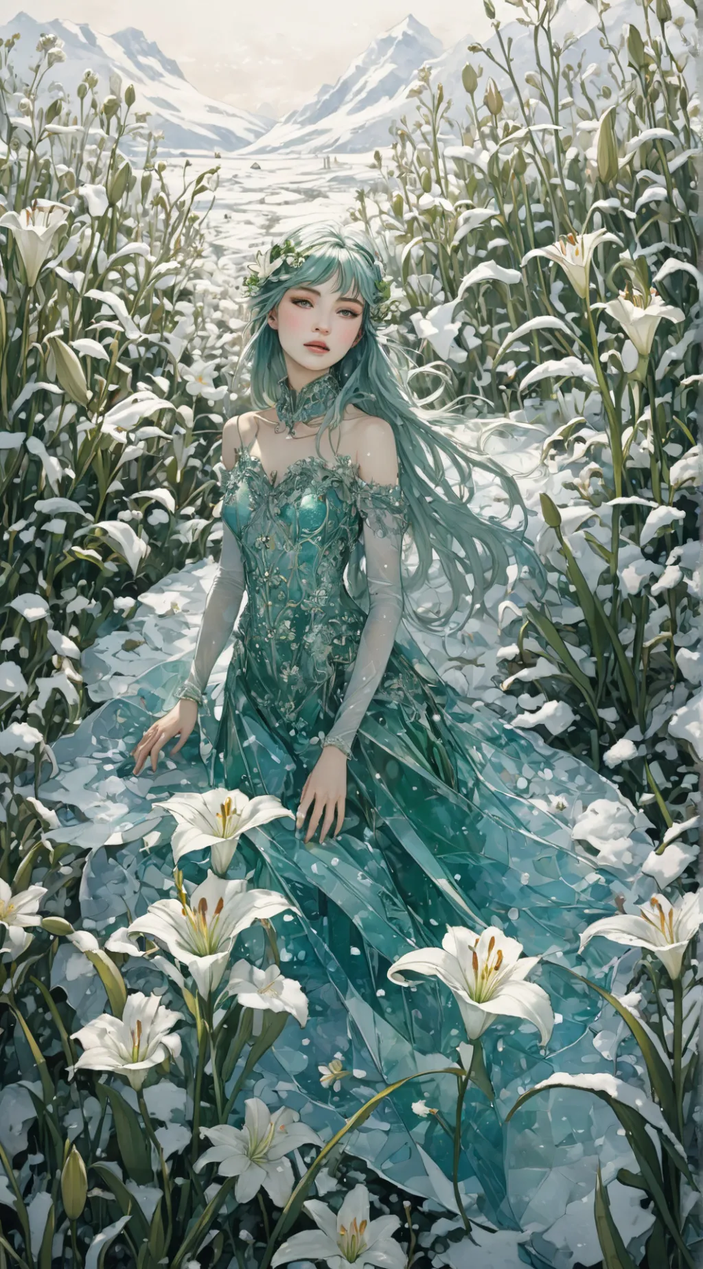 ai character: Ainebh Frostwyn  background