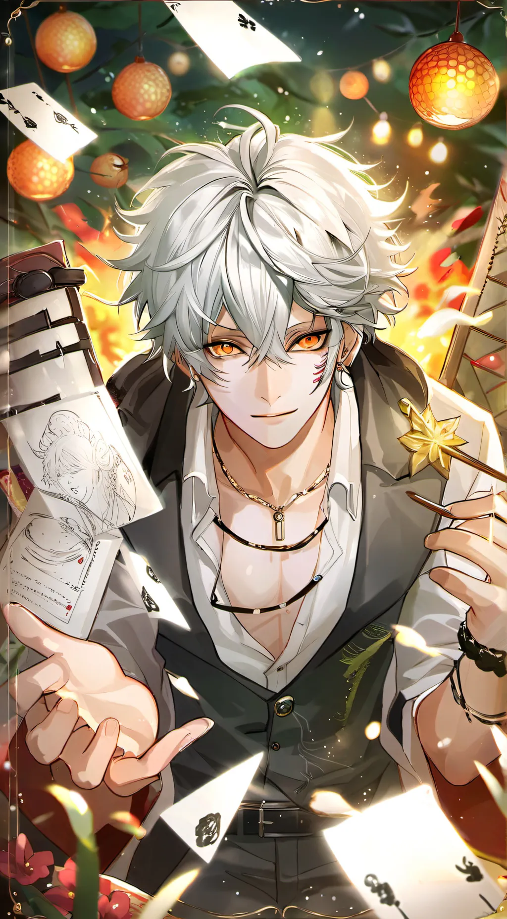 ai character: LOV+Hawks  background