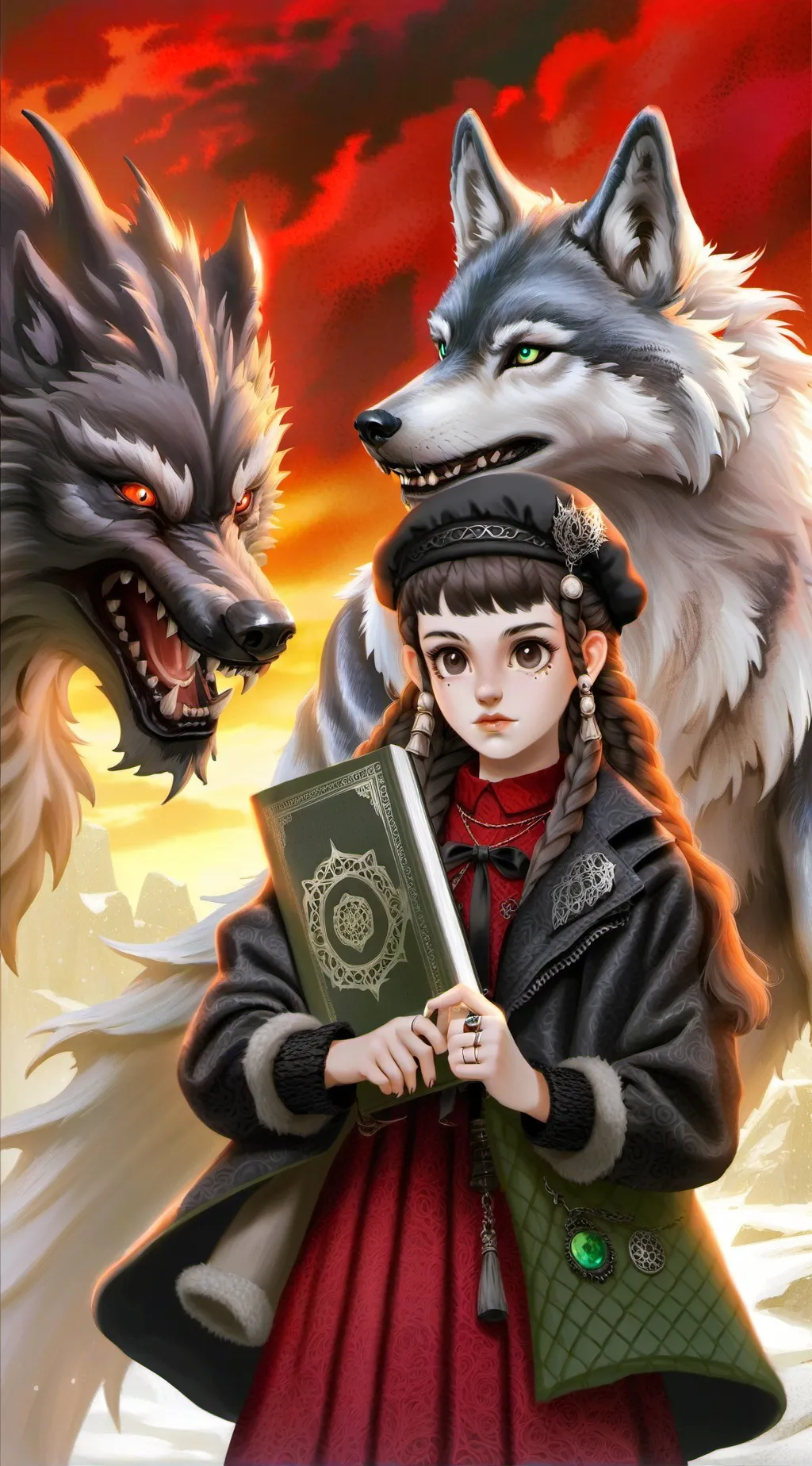 ai character: sketchbook kid background