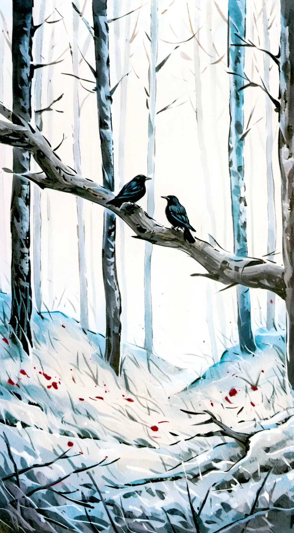 ai character: 🌲 cannibal forest🩸 background