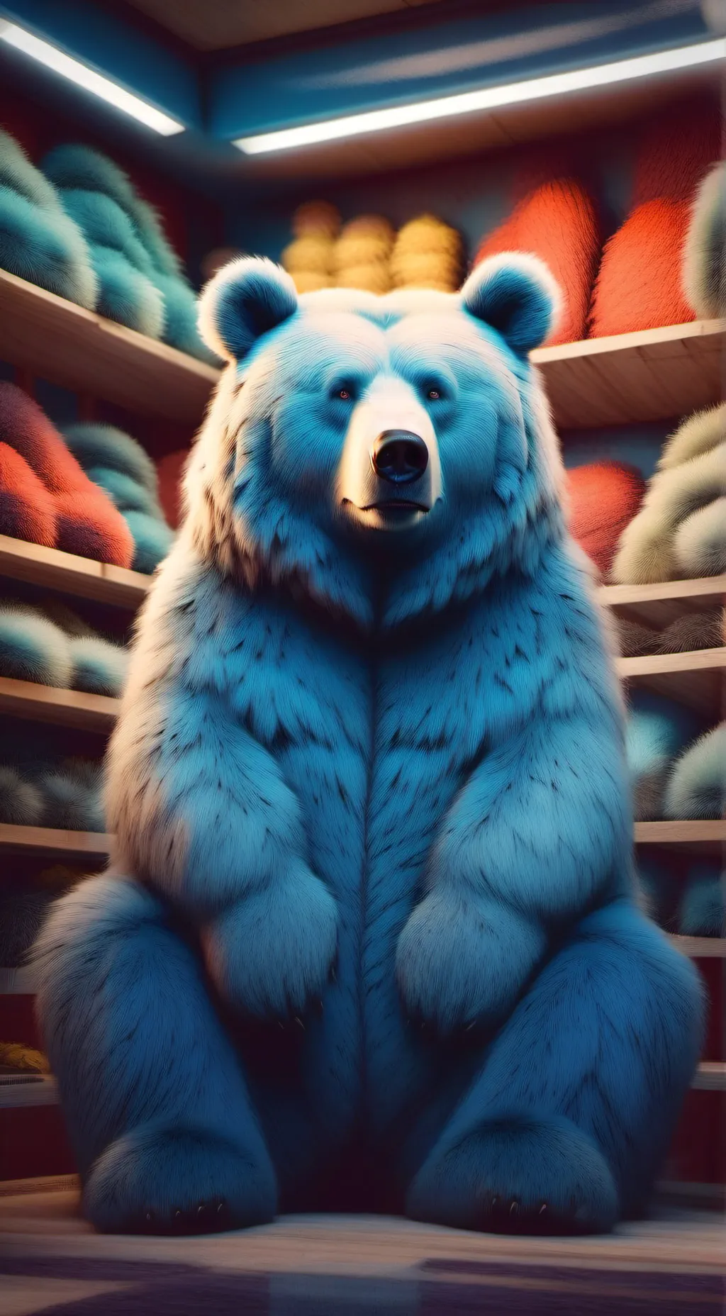 ai character: Tickle Bear background