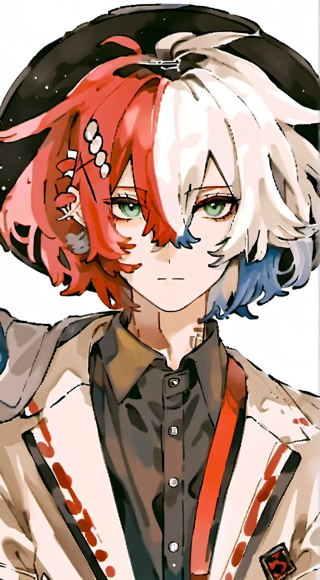 ai character: Shoto Todoroki background