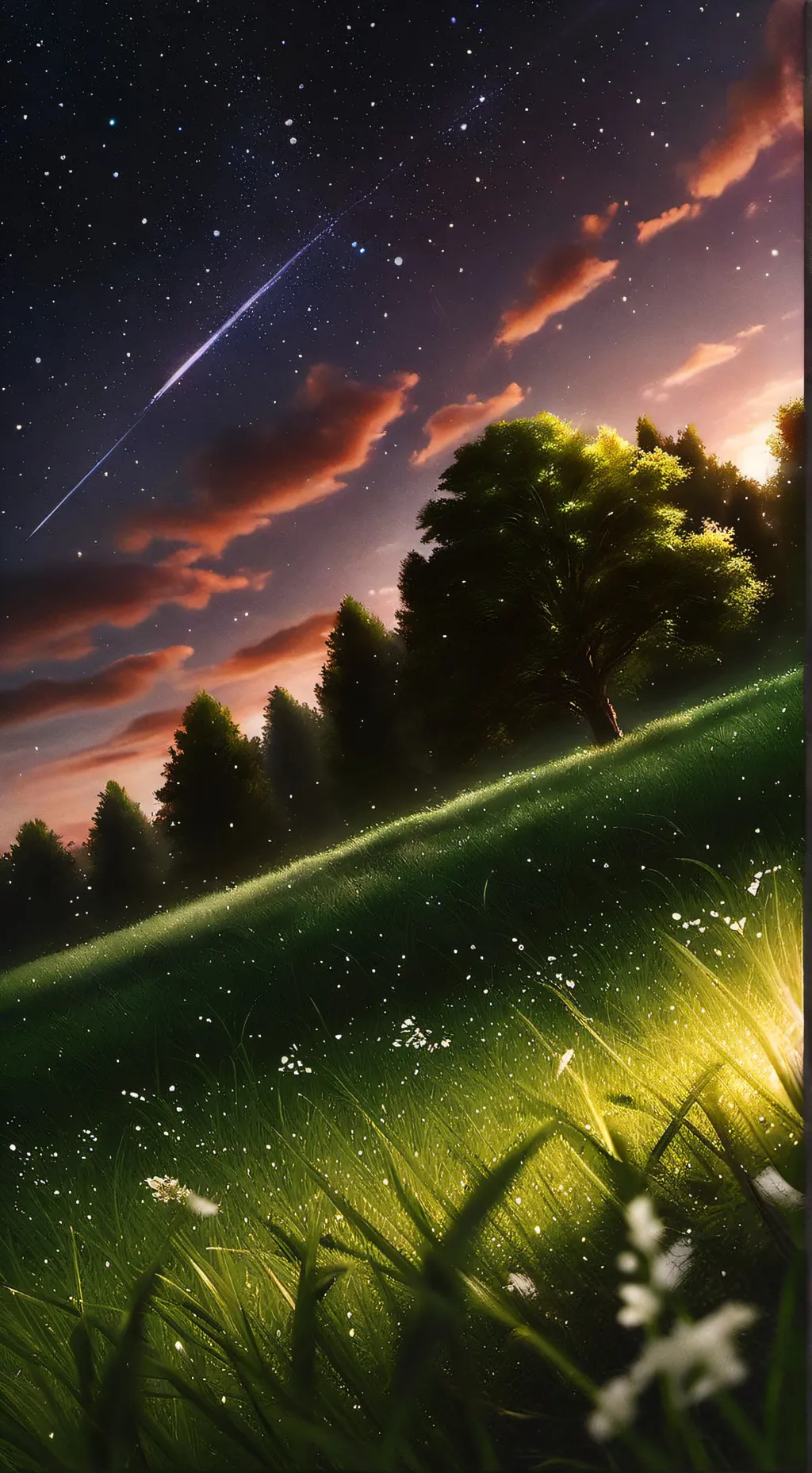 ai character: grass background