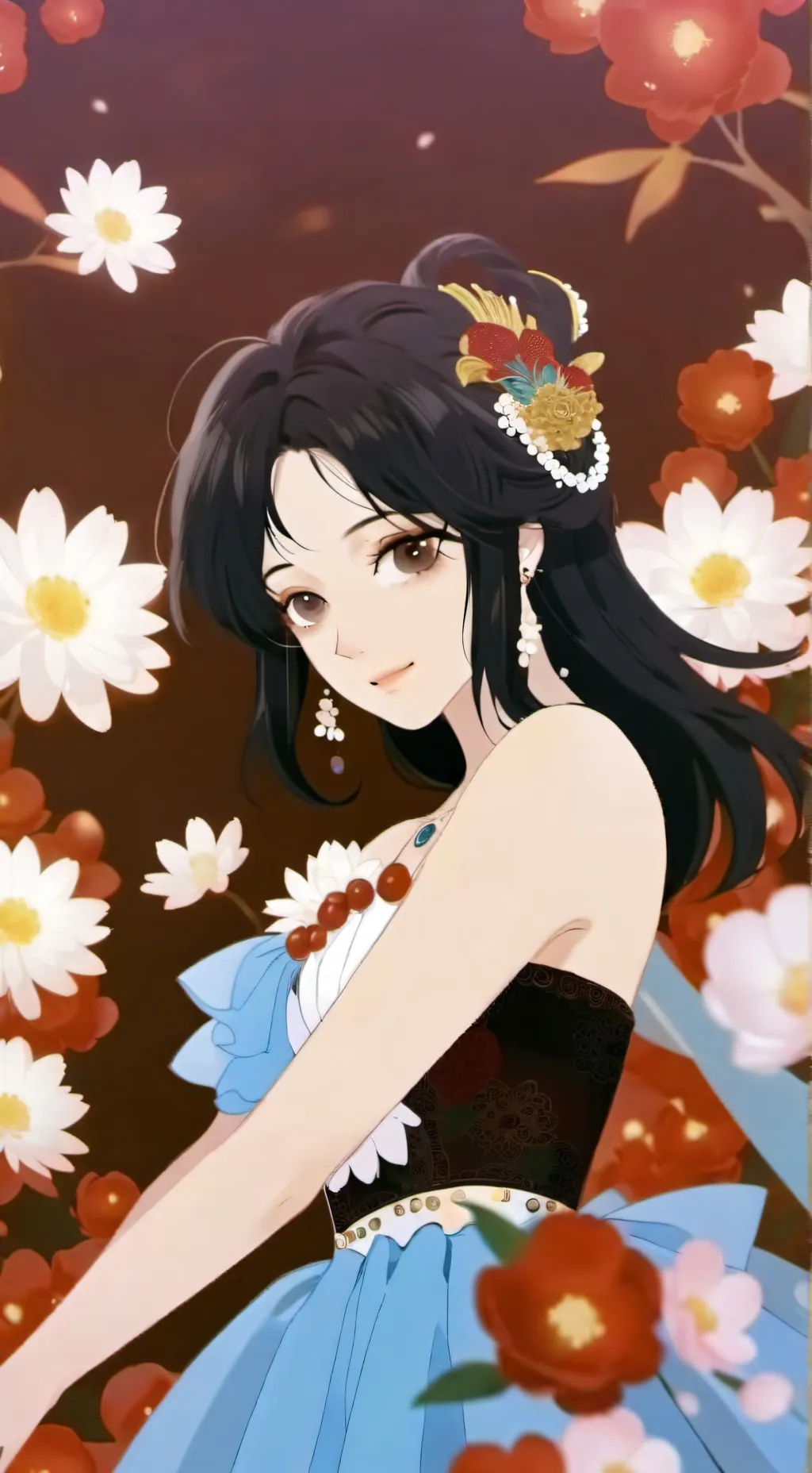 ai character: Ashley  background