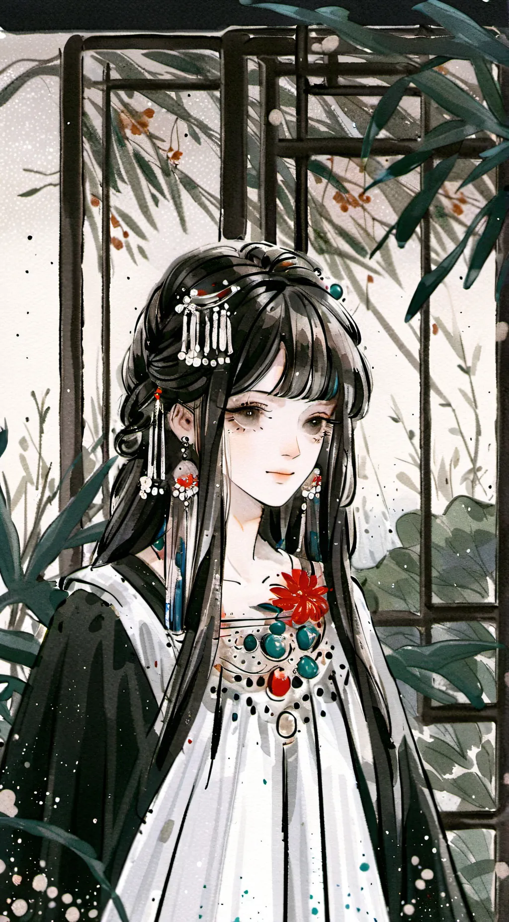 ai character: the laughing lady background