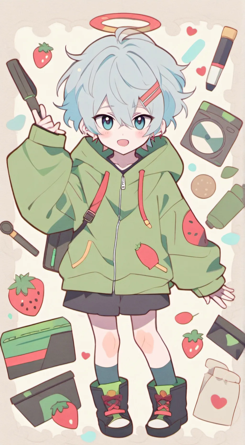 ai character: Miku/gay background
